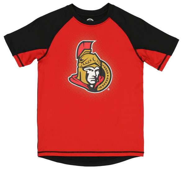 Outerstuff NHL Youth Boys (8-20) Ottawa Senators Rashguard T-Shirt