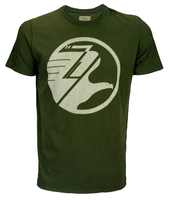 Big Star Eagle Logo Mens Short Sleeve Graphic Tee, Olive Green