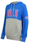 Zubaz NFL Women's Buffalo Bills Crossover Soft Marled Hoodie