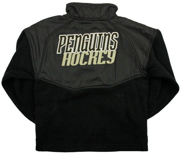 Reebok NHL Little Kids Pittsburgh Penguins The Flux 1/4 Zip Pullover Sweater, Black