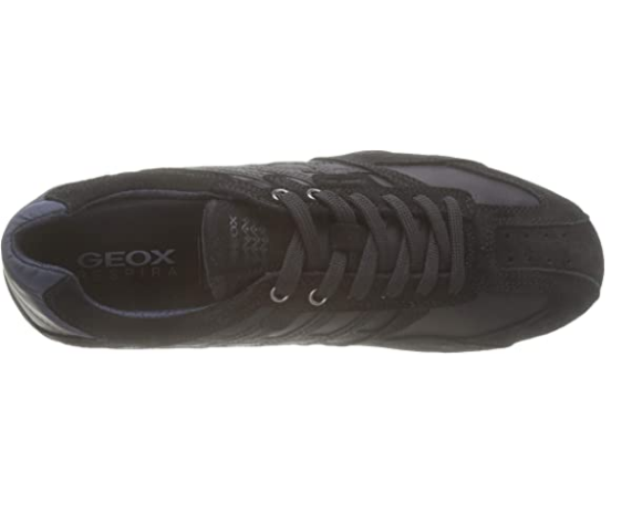 Geox Men's U Snake E Low Top Sneakers, Black