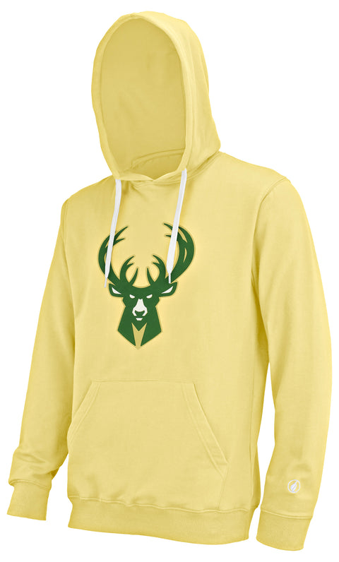 FISLL NBA Men's Milwaukee Bucks Team Color Premium Fleece Hoodie