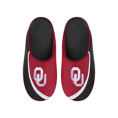 FOCO NCAA Men's Oklahoma Sooners 2022 Big Logo Color Edge Slippers