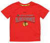 Reebok NHL Boys Kids Chicago Blackhawks Performance Freeze Reflect Short Sleeve Tee, Red