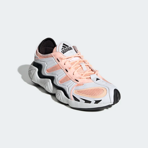 Adidas Women's FYW S-97 Athletic Sneakers, Cystal White/Black/Clear Orange