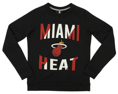Outerstuff NBA Youth/Kids Miami Heat Performance Fleece Crew Neck Sweatshirt