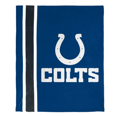 FOCO NFL Indianapolis Colts Plush Soft Micro Raschel Throw Blanket, 50 x 60