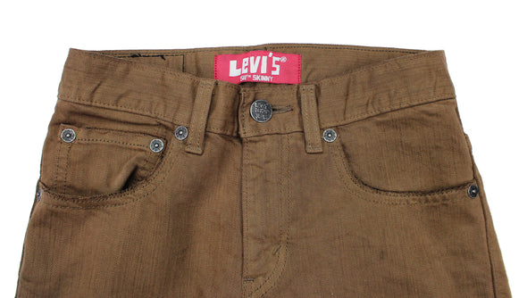 Levi's Youth Boys Skinny 511 Jeans Pants - Brown