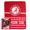 Northwest NCAA Alabama Crimson Tide Dual Vision Silk Touch Throw Blanket, 45"x60"