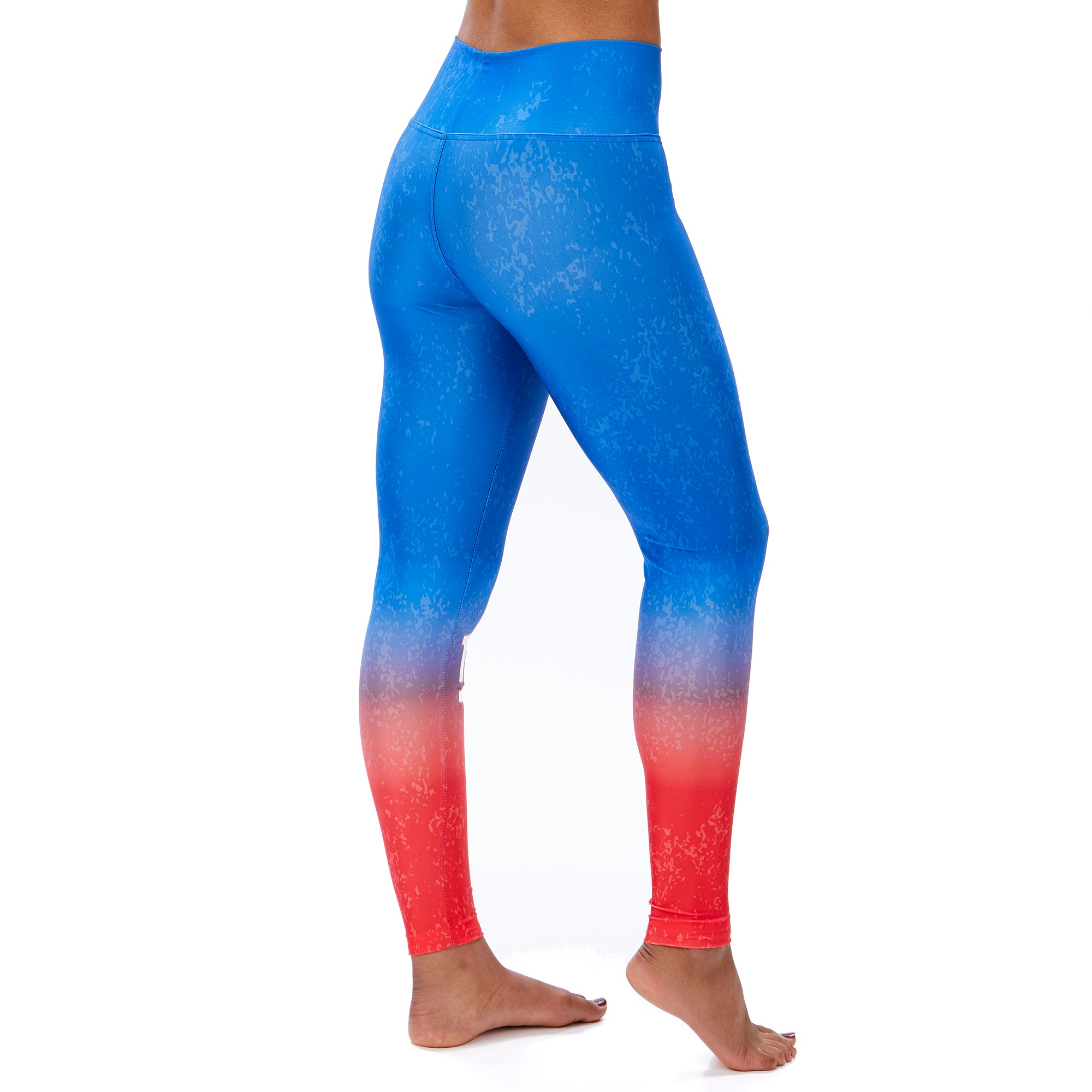 Officially Licensed NFL Women's Basic Gradient Legging by Zubaz - Giants