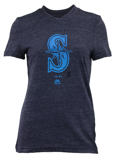Outerstuff MLB Youth Girl's Seattle Mariners Tri-blend Slider Tee