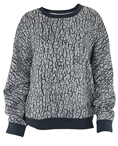 Wesc Women's Trine Crackle Graphics Crewneck Sweatshirt, Color Options