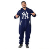 Forever Collectibles MLB Unisex New York Yankees Logo One Piece Jumpsuit, Navy