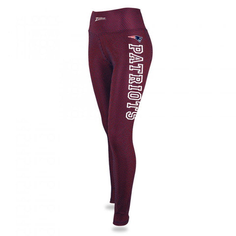 Zubaz NFL Women's New England Patriots Printed Faux Mesh Leggings
