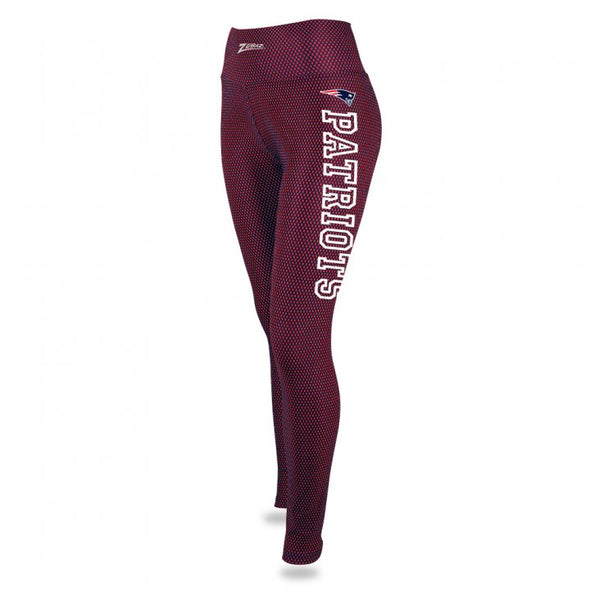 Zubaz NFL Women's New England Patriots Printed Faux Mesh Leggings