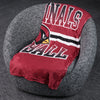 FOCO NFL Arizona Cardinals Stripe Micro Raschel Plush Throw Blanket, 45 x 60