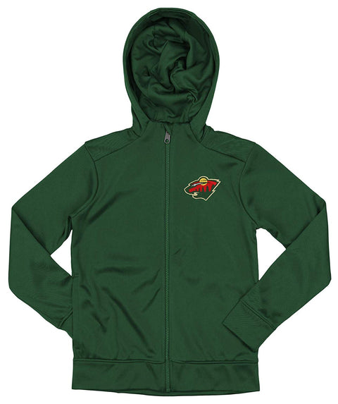 Outerstuff NHL Youth/Kids Minnesota Wild Performance Full Zip Hoodie