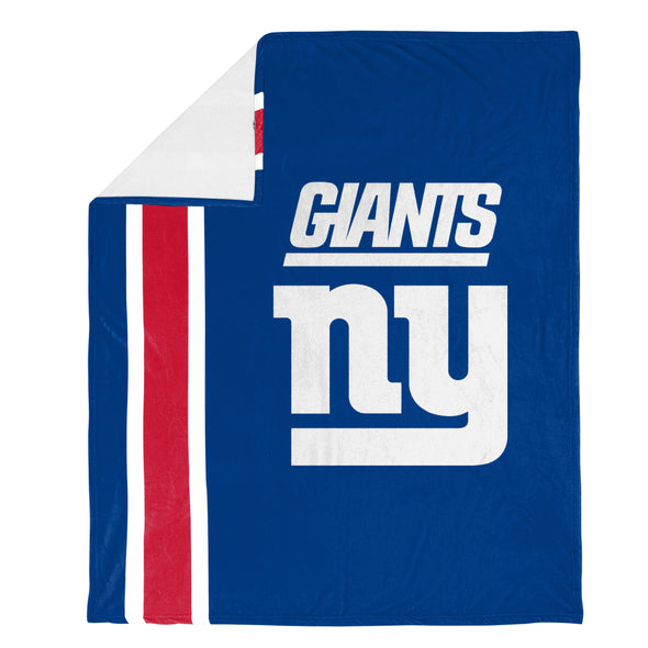 FOCO NFL New York Giants Plush Soft Micro Raschel Throw Blanket, 50 x 60