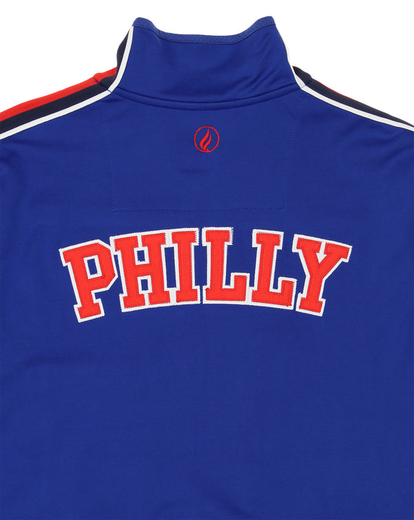FISLL NBA Basketball Men's Philadelphia 76ers Milano Interlock Full Zip Jacket