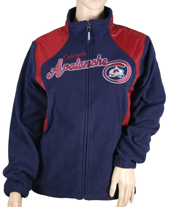 Reebok Colorado Avalanche NHL Women's RHYTHM Micro Fleece Jacket, Navy