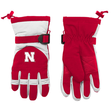 Outerstuff NCAA Youth (8-20) Nebraska Cornhuskers Nylon Gloves, OSFM
