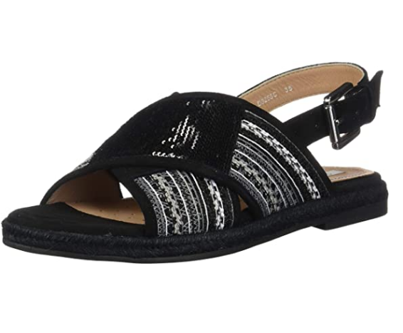 Geox Women's D Kolleen C Fashion Sandals, Black