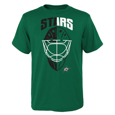 Outerstuff NHL Youth Boys (4-20) Dallas Stars Mask Made Short Sleeve Tee