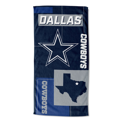 Northwest NFL Dallas Cowboys State Line Beach Towel