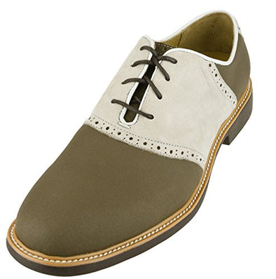 Cole Haan Men's Great Jones Saddle II Oxfords Shoes, Greige/Gray