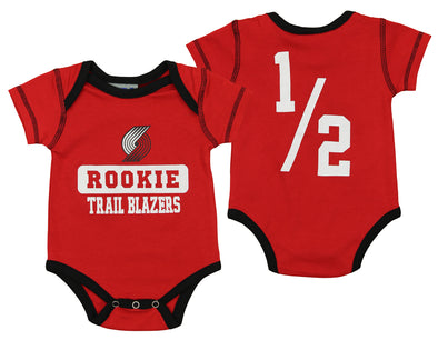 OuterStuff NBA Infant Portland Trail Blazers Rookie Bodysuit, Red