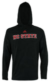 Adidas NCAA Men's NC State Wolfpack Long Sleeve Training Hoodie, Black