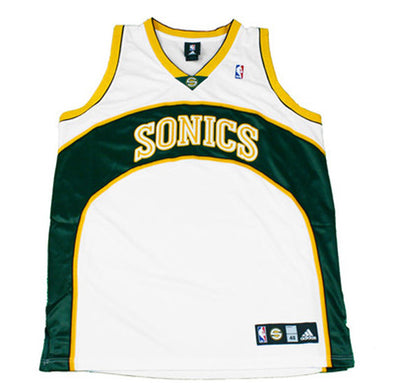 Adidas NBA Men's Seattle Supersonics Blank Basketball Jersey, White
