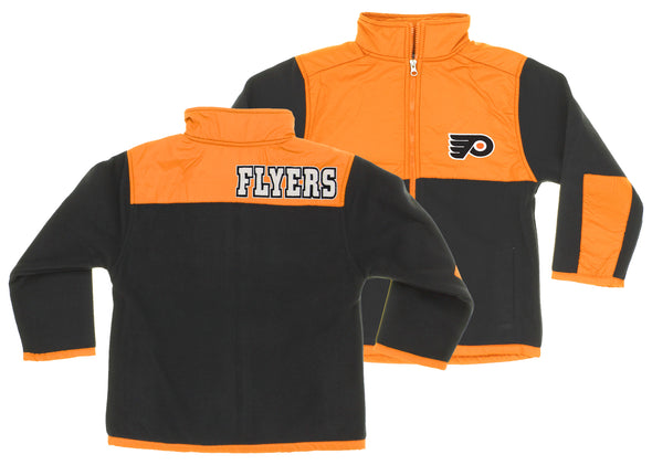 NHL Youth/Kids Philadelphia Flyers Danali Fleece Jacket, Orange/Black