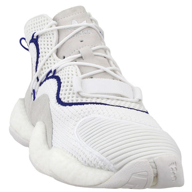 Adidas Men's Crazy BYW Sneaker Shoes, White/Purple