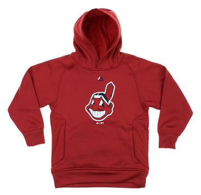 Outstuff MLB Youth Cleveland Indians FLC Baseball Team Logo Pullover Hoodie
