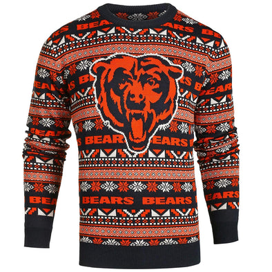 Forever Collectibles NFL Men's Chicago Bears Aztec Print Ugly Sweater