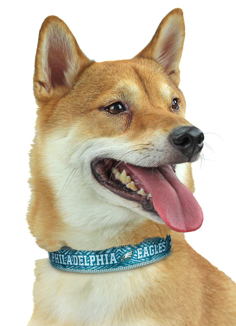 Zubaz X Pets First NFL Philadelphia Eagles Team Adjustable Dog Collar