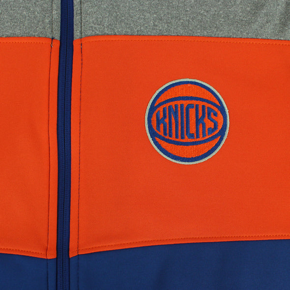 OuterStuff NBA Youth New York Knicks Performance Full Zip Stripe Jacket