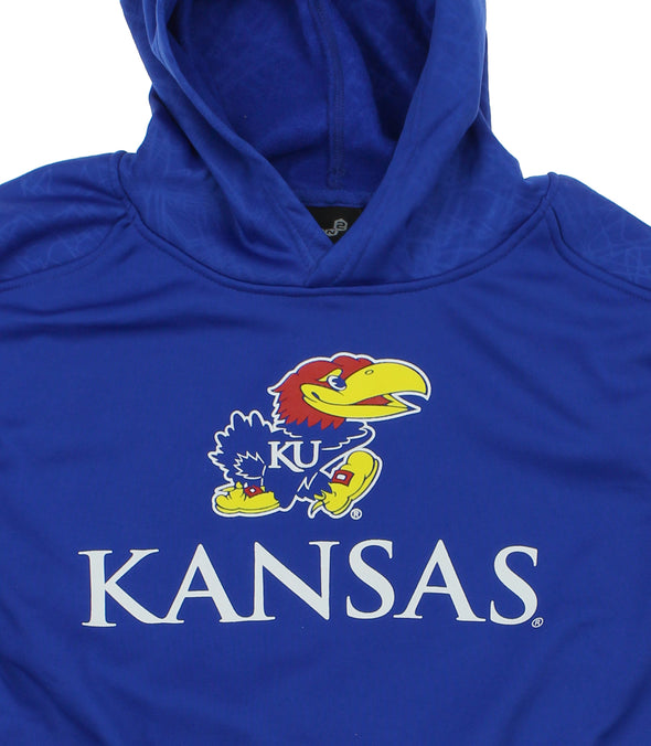 NCAA Youth Kansas Jayhawks Performance Hoodie, Blue