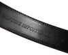 Stacy Adams Mens 6-203 Leather Belt w/ Croco Embossed Center Detail, Cognac