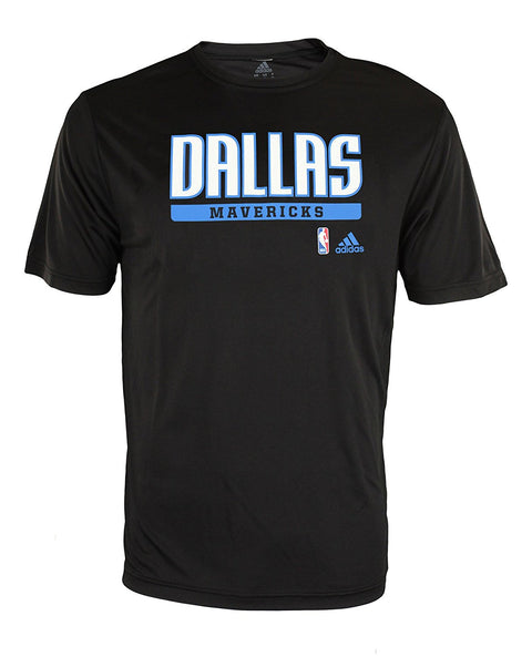 Adidas NBA Mens Dallas Mavericks Ultra Lightweight Athletic Graphic Tee, Black