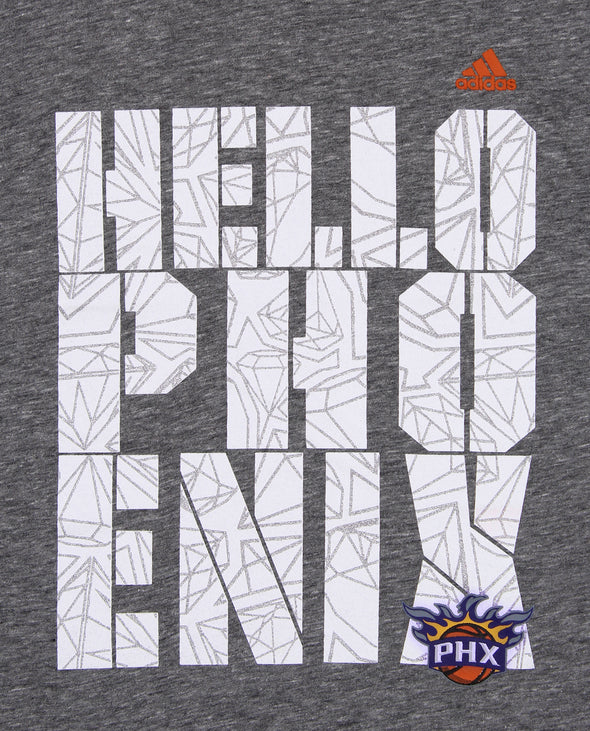 Adidas NBA Youth Girls (7-16) Phoenix Suns Diamond Triblend Long Sleeve V-Neck T-Shirt