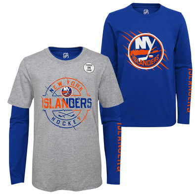 Outerstuff NHL Youth Boys New York Islanders Two-Way Forward 3 in 1 Combo T-Shirt
