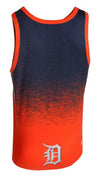 MLB Men's Detroit Tigers Big Logo Tank Top Shirt, Navy/Orange