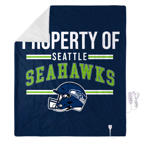 FOCO NFL Seattle Seahawks Exclusive Heated Throw Blanket, 50"x60"