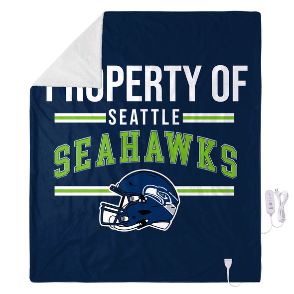 FOCO NFL Seattle Seahawks Exclusive Heated Throw Blanket, 50"x60"