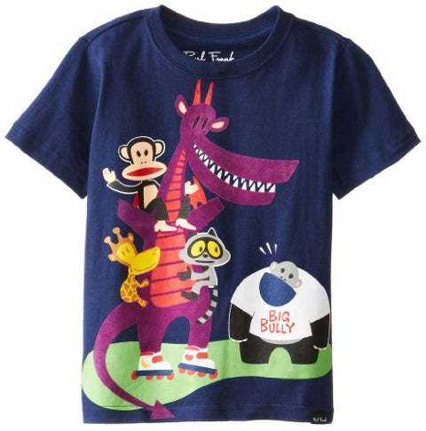 Paul Frank Little Boy's Kids Julius & Friends Big Bully Short Sleeve T-Shirt, Navy