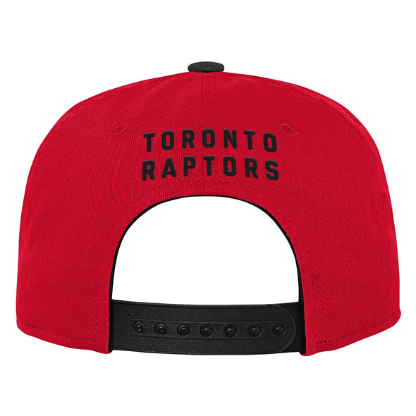 Outerstuff NBA Youth Boys One Size Toronto Raptors Precurved Snapback, Red/Black
