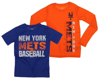 Outerstuff MLB Youth New York Mets Fan Two Piece Performance T-Shirt Combo Set