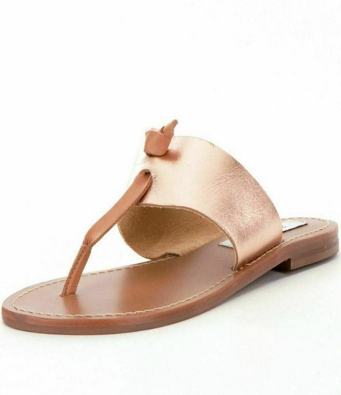 Steve Madden Women's Olivia Leather Thong Sandals, Color Options